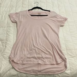 Calia pink high low tshirt, L